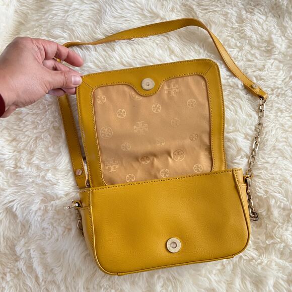 Tory Burch Yellow Mustard color crossbody - Picture 3 of 11